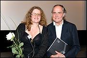 Ulrike Stiefelmayer (Leiterin Kinoabteilung) mit Michael Verhoeven