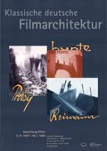 Klassische deutsche Filmarchitektur. Hunte-Poelzig-Reimann - Plakat